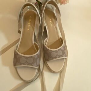 Coach wedged sandals